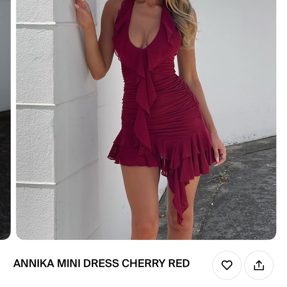 Cherry Red Mini Dress